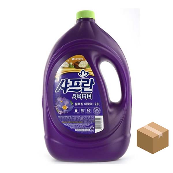 샤프란 섬유유연제 릴렉싱 아로마 용기 2.8L*4개입