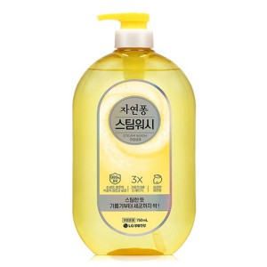 자연퐁 스팀워시 레몬향 750ml 용기 주방세제