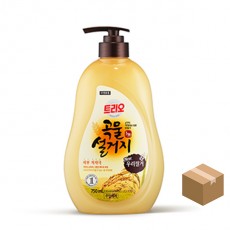 트리오 곡물설거지 우리쌀겨 750ml*12개 용기 주방세제