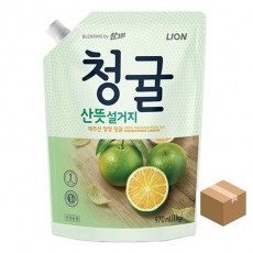 참그린 청귤 산뜻설거지 970ml*10개 리필 주방세제