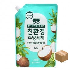 퐁퐁 친환경 주방세제 코코넛 1.2L*10개 리필