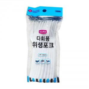 롯데 이라이프 다회용 위생 포크 10입