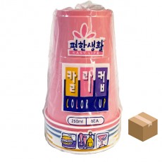 롯데 칼라컵 9온스 6P*100개(600개입)